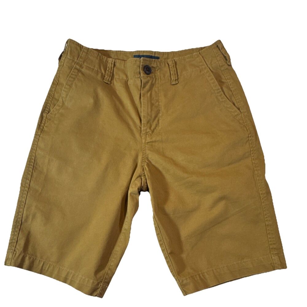 Aéropostale Men's Brown Chino Shorts Cotton Button Closure Casual